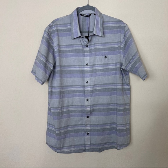 Travis Mathew Other - New with defect - Travis Mathew FIST BUMP Size XL Button Down Gray Striped
